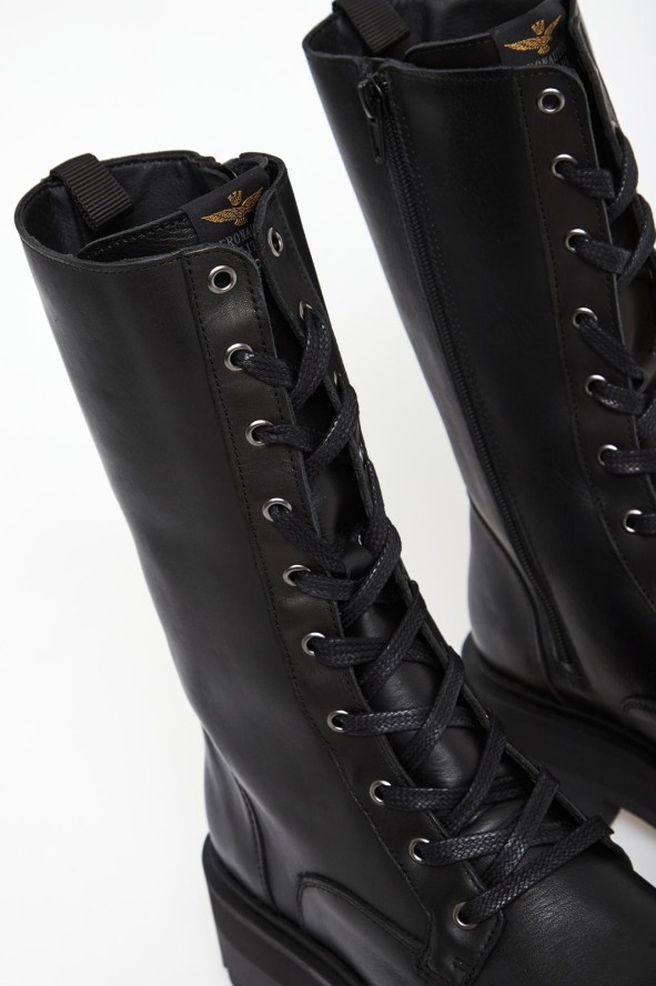 Trapery damskie skórzane AERONAUTICA MILITARE