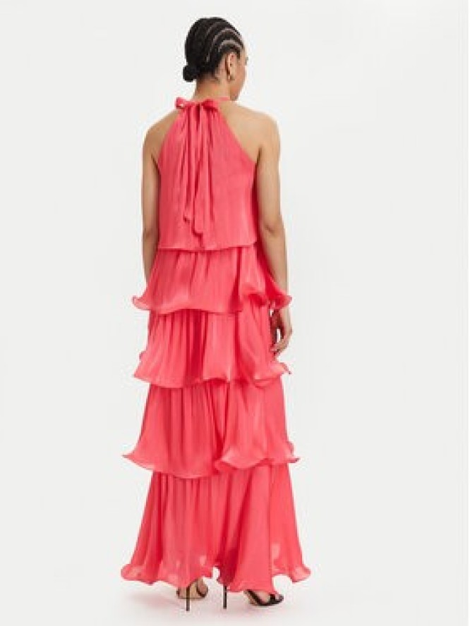 ACCESS FASHION Sukienka wieczorowa 63-3324-308 Koralowy Regular Fit