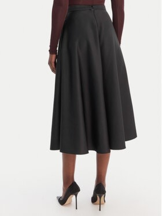 Elisabetta Franchi Spódnica midi GO-156-61E2-V320 Czarny Regular Fit