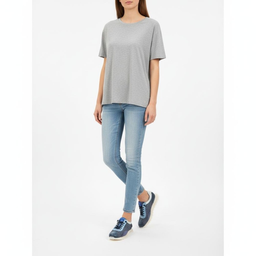 Sneakersy damskie Hispanitas, ze skóry naturalnej z tekstylnymi wstawkami sportowy fason ze sznurowaniem lekka podeszwa, niebieskie, RHV264741 Bolero