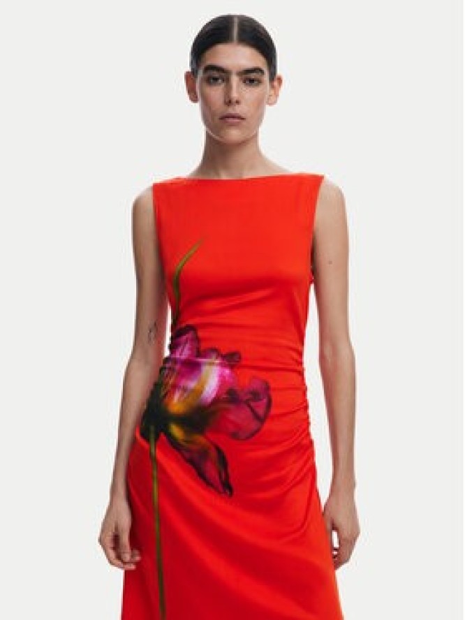 Desigual Sukienka codzienna Reims 25SWVW07 Czerwony Regular Fit