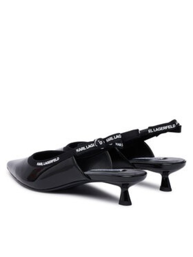 KARL LAGERFELD Czółenka Pasha KL30109R Czarny