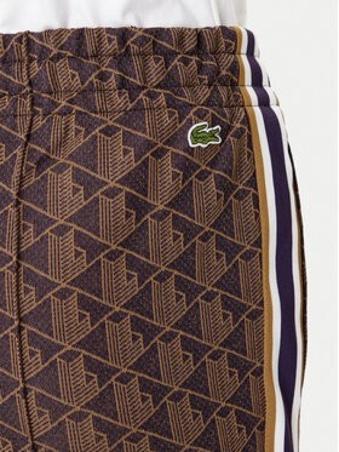 Lacoste Spodnie dresowe XF9313 Brązowy Regular Fit