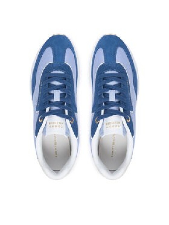 Tommy Hilfiger Sneakersy Th Retro Runner Mix FW0FW09410 Niebieski