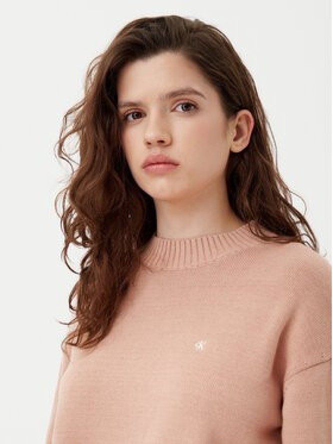 Calvin Klein Jeans Sweter Monogram J20J224802 Pomarańczowy Regular Fit