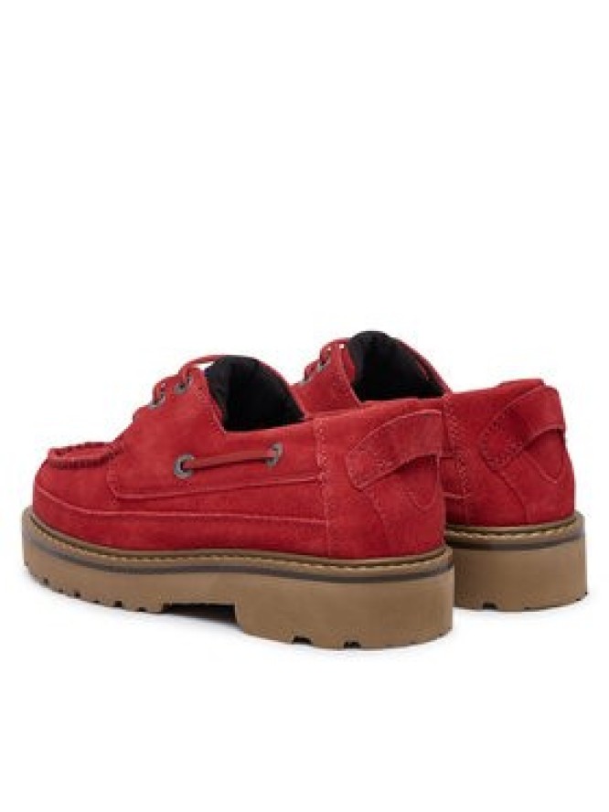 Tommy Jeans Półbuty Tjw Archive '01 Low Boat Shoe EN0EN03157 Czerwony