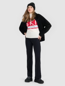 4F Legginsy z rozszerzanymi nogawkami damskie - czarne M