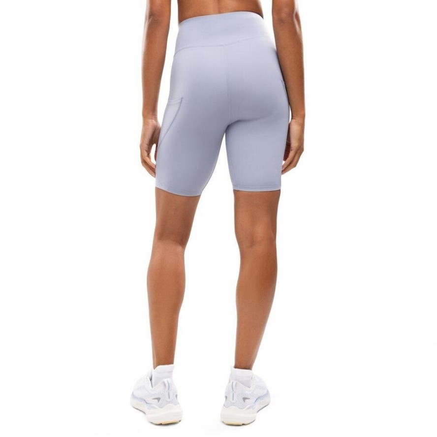 Damskie krótkie legginsy kolarki do biegania Fitness Siroko Thames Lilac