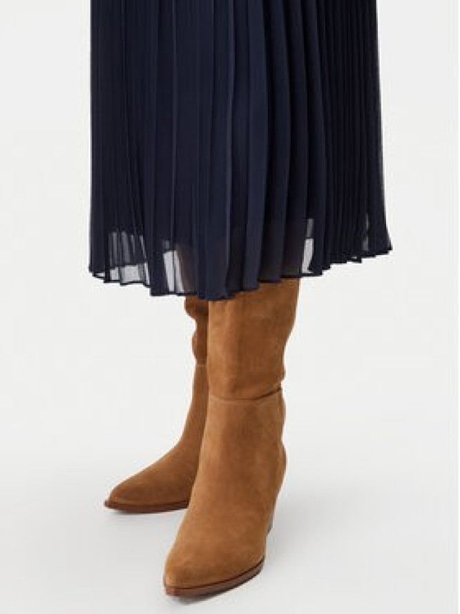 BOSS Spódnica plisowana Vocelina 50531644 Granatowy Regular Fit