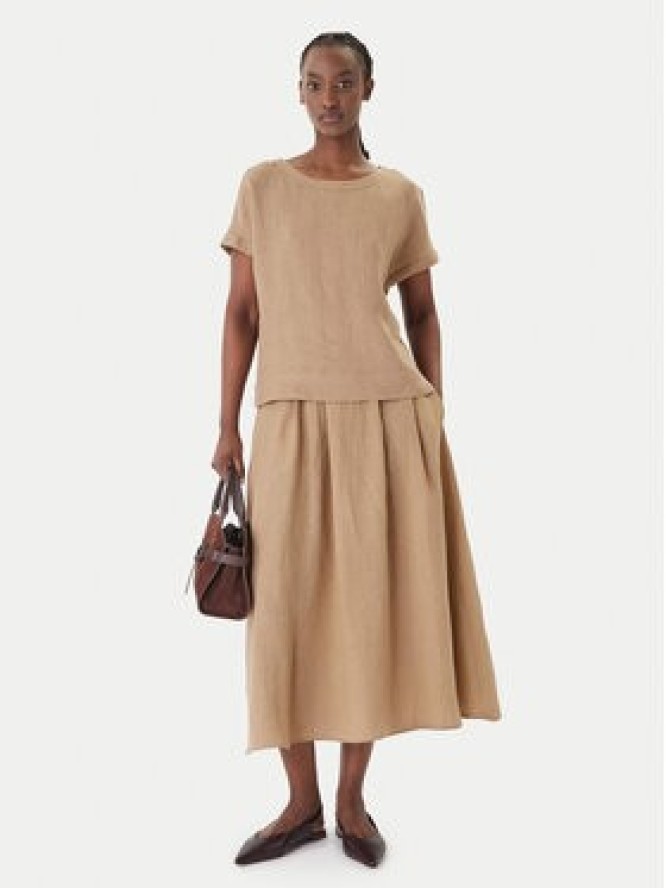 Marella T-Shirt Geyser 2615111132 Brązowy Regular Fit