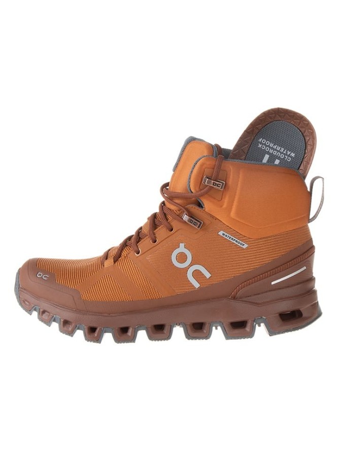 ON RUNNING Botki turystyczne "Cloudrock Waterproof 1" w kolorze pomarańczowym rozmiar: 36,5