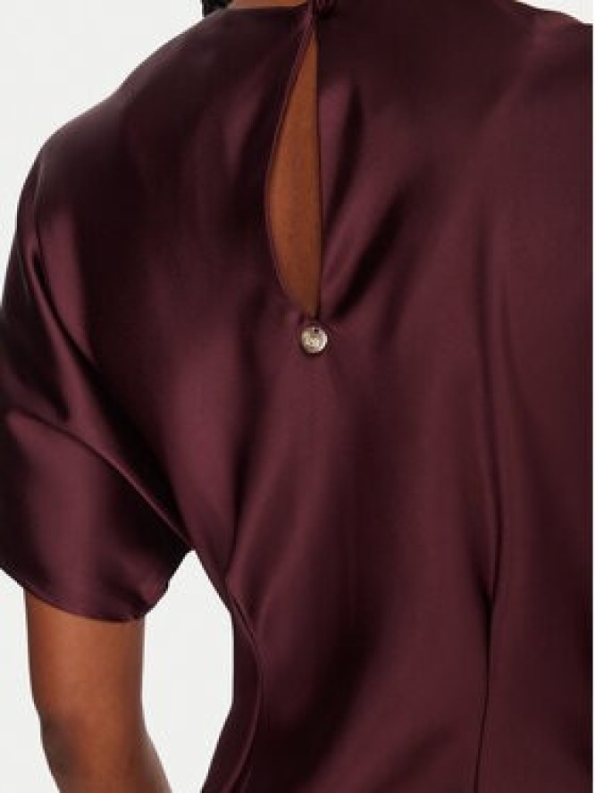 Rinascimento Sukienka koktajlowa CFC0125718003 Bordowy Regular Fit