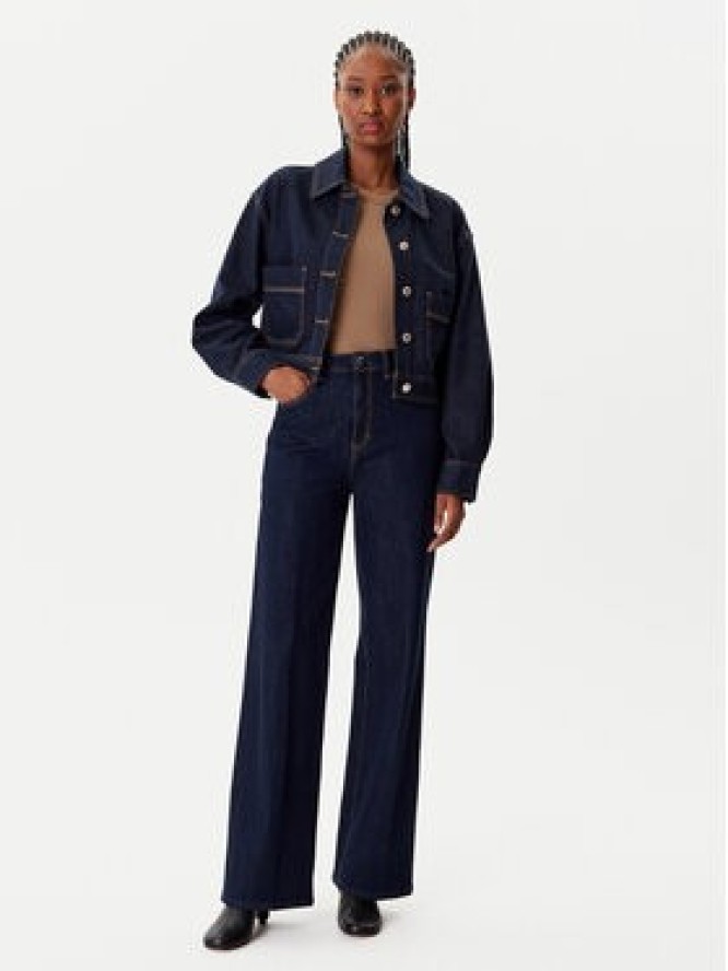 Morgan Kurtka jeansowa 252-GADZA Granatowy Relaxed Fit