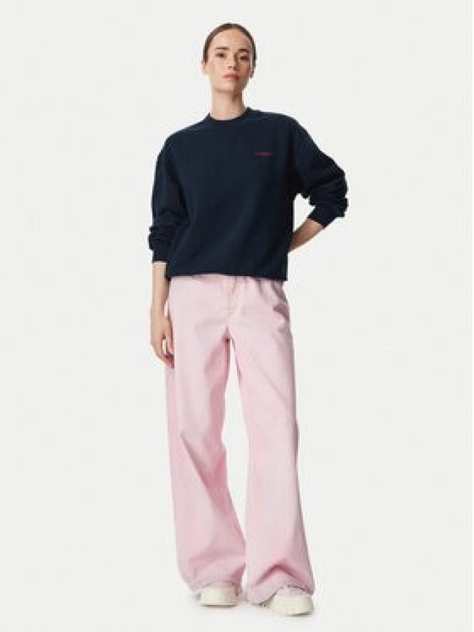 Tommy Jeans Bluza Script DW0DW23583 Granatowy Regular Fit