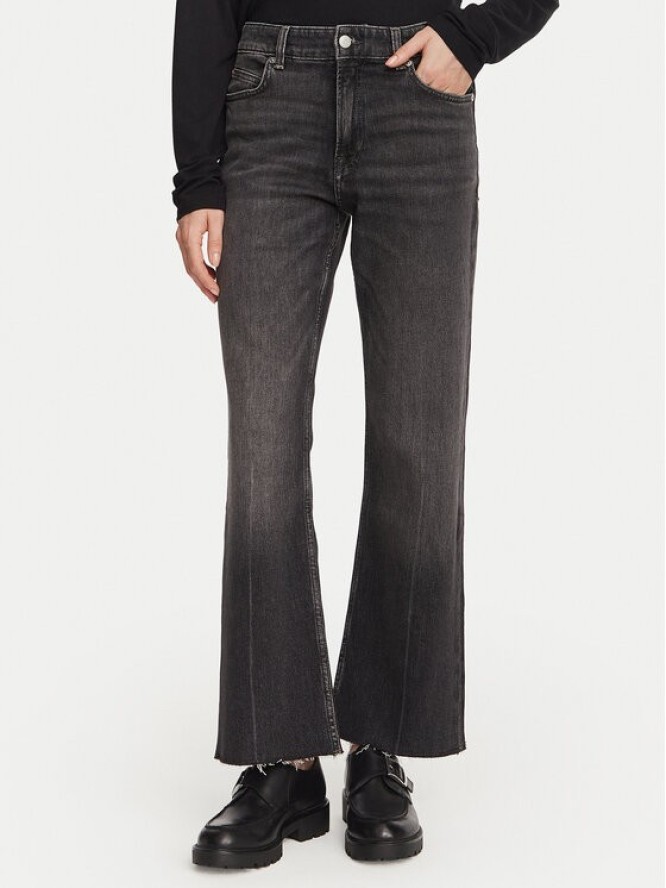 BOSS Jeansy Angela 50564444 Szary ciemny Regular Fit