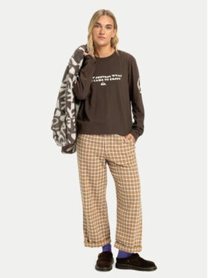 Quiksilver Bluzka Standard EQWZT03200 Brązowy Regular Fit