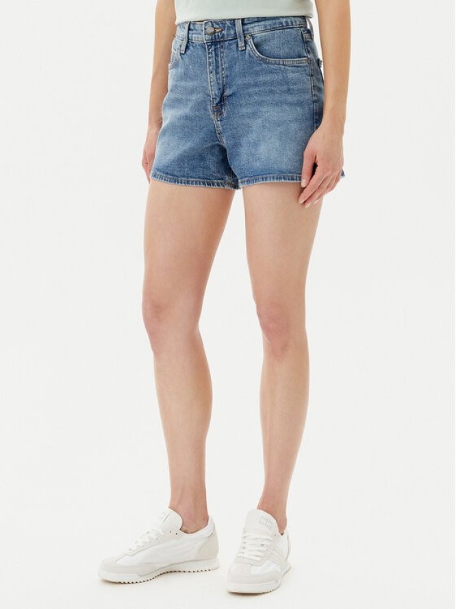 Lee Szorty jeansowe Carol 112363526 Niebieski Regular Fit