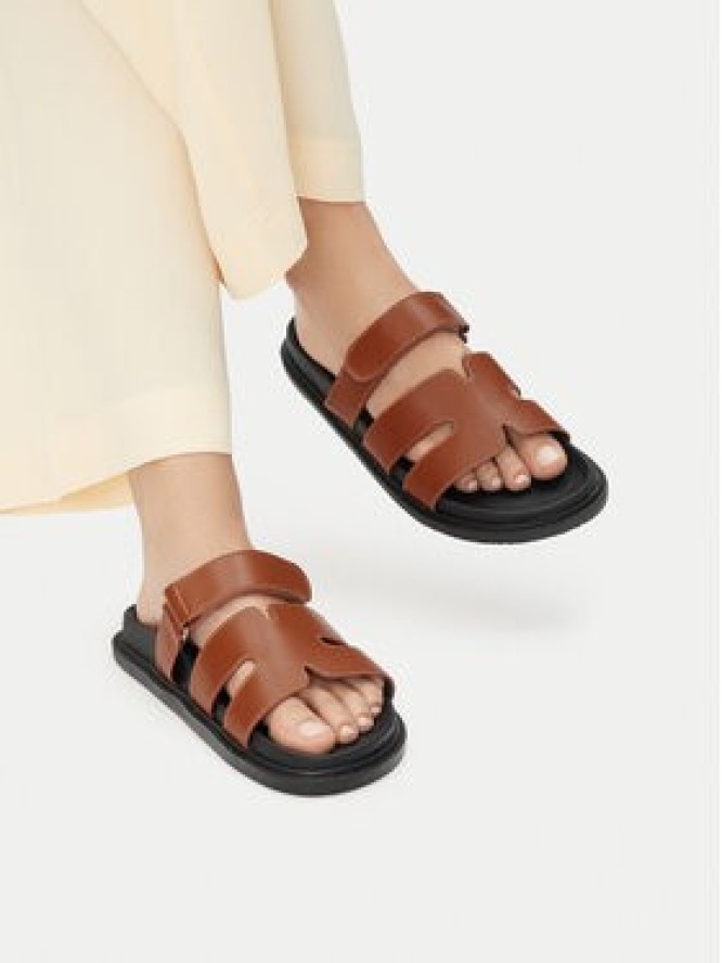 JENNY Klapki LB-P1941A-YLD Brązowy