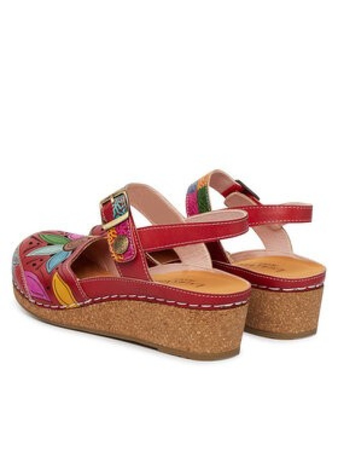 Laura Vita Sandały Facscineo 02 Czerwony