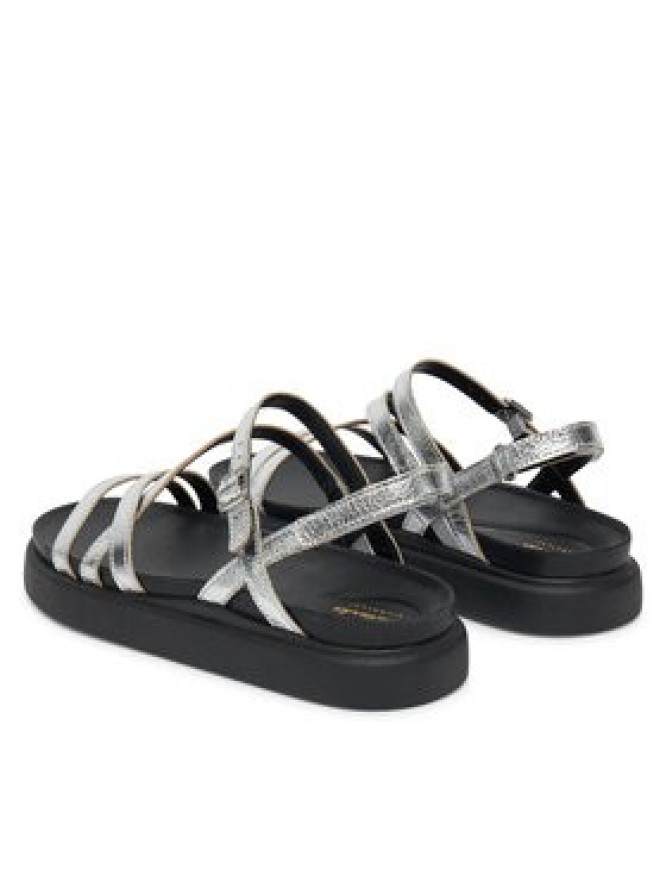 Clarks Sandały Arisetella Rose 26181261 Srebrny