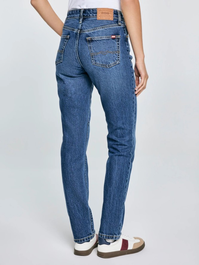 Jeansy damskie proste granatowe Charlotte 570