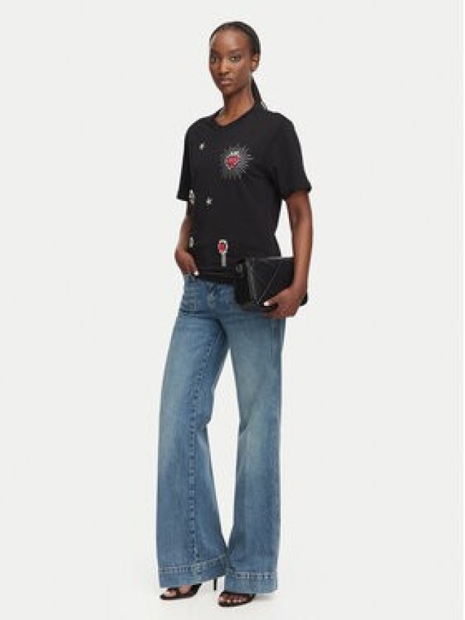 Liu Jo Jeansy UF6196 D4854 Niebieski Flare Fit