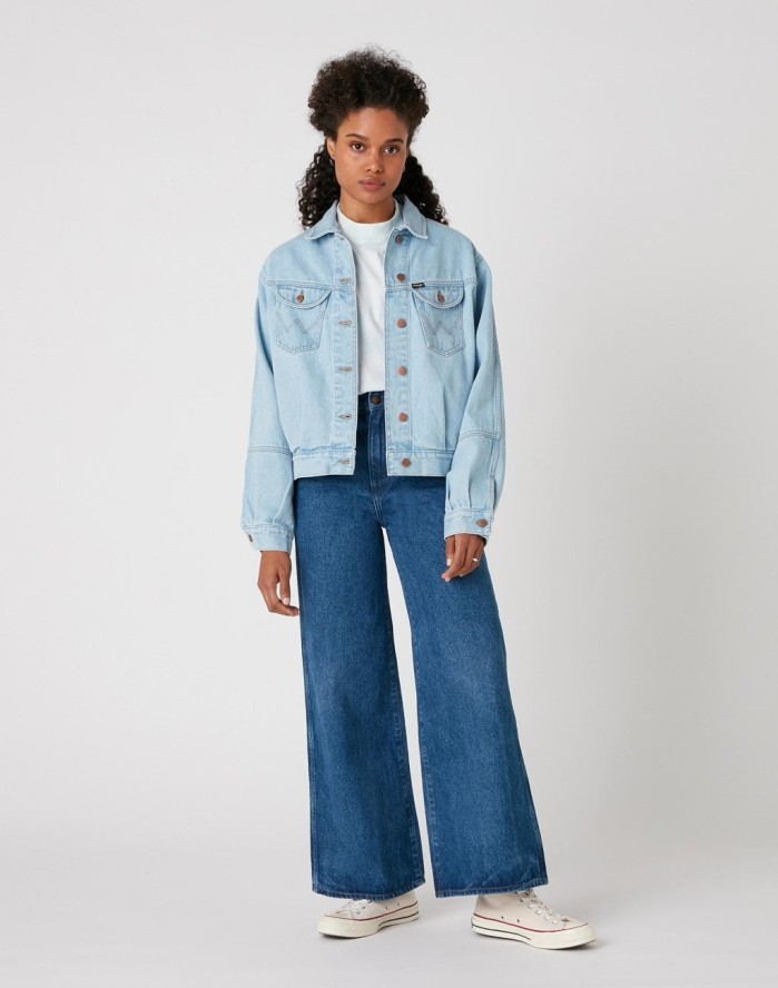 WRANGLER WESTERN UTILITY JACKET DAMSKA KURTKA JEANSOWA CLOUD NINE W427MC25E 112128831