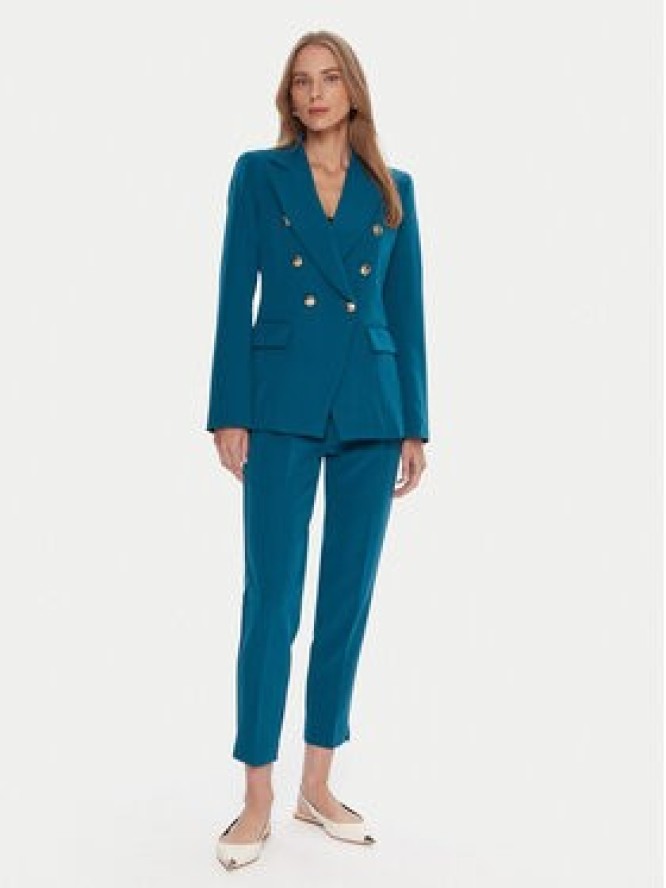 Maryley Spodnie materiałowe 25IB52Z/M17/43LK Turkusowy Regular Fit