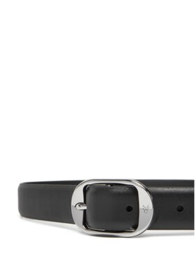 Calvin Klein Pasek Damski Forged Pin Belt 25Mm LV04K7014G Czarny