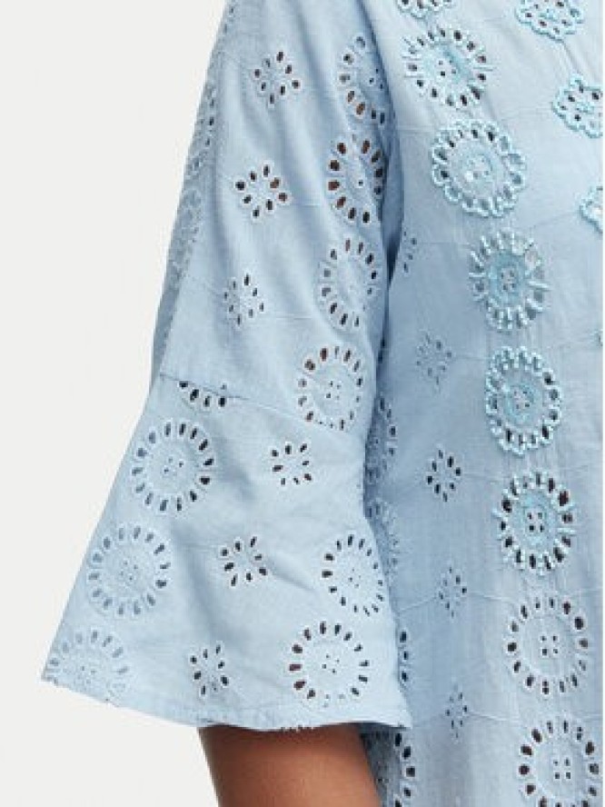 Iconique Sukienka koszulowa IC25-006 Niebieski Relaxed Fit