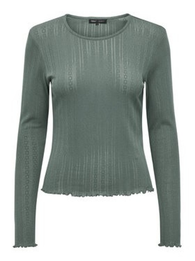 ONLY Bluzka Carlotta 15291987 Zielony Regular Fit