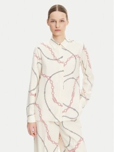 Tommy Hilfiger Koszula WW0WW44045 Écru Relaxed Fit