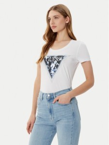 Guess T-Shirt W5RI00 J1314 Biały Regular Fit