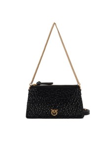 PINKO Torebka Double Mini Pelle Ai 25-26 PLTT 105359 A2WF Czarny