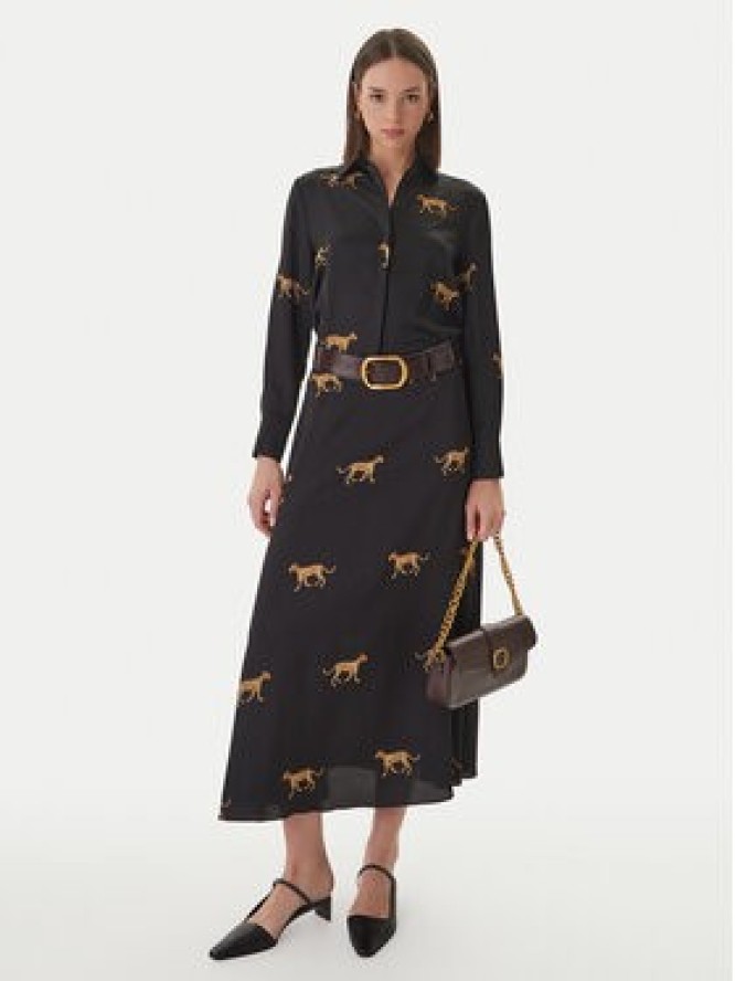 LOLA CASADEMUNT Spódnica maxi LS2608008 Czarny Regular Fit