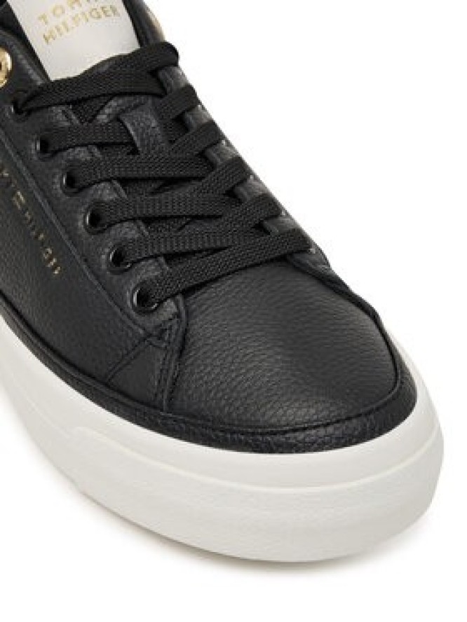 Tommy Hilfiger Sneakersy Th Foxing Platform Leather FW0FW09018 Czarny