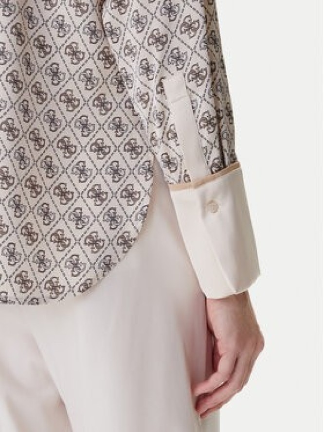 Guess Koszula W4YH47 WF1T2 Beżowy Regular Fit