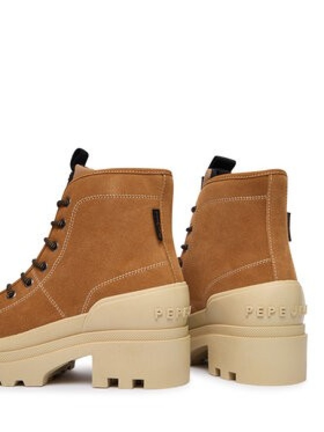 Pepe Jeans Trapery Hale Basic W PLS500006 Brązowy