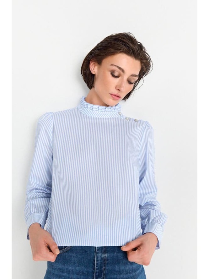 Rich & Royal Bluzka w kolorze błękitno-białym rozmiar: 42