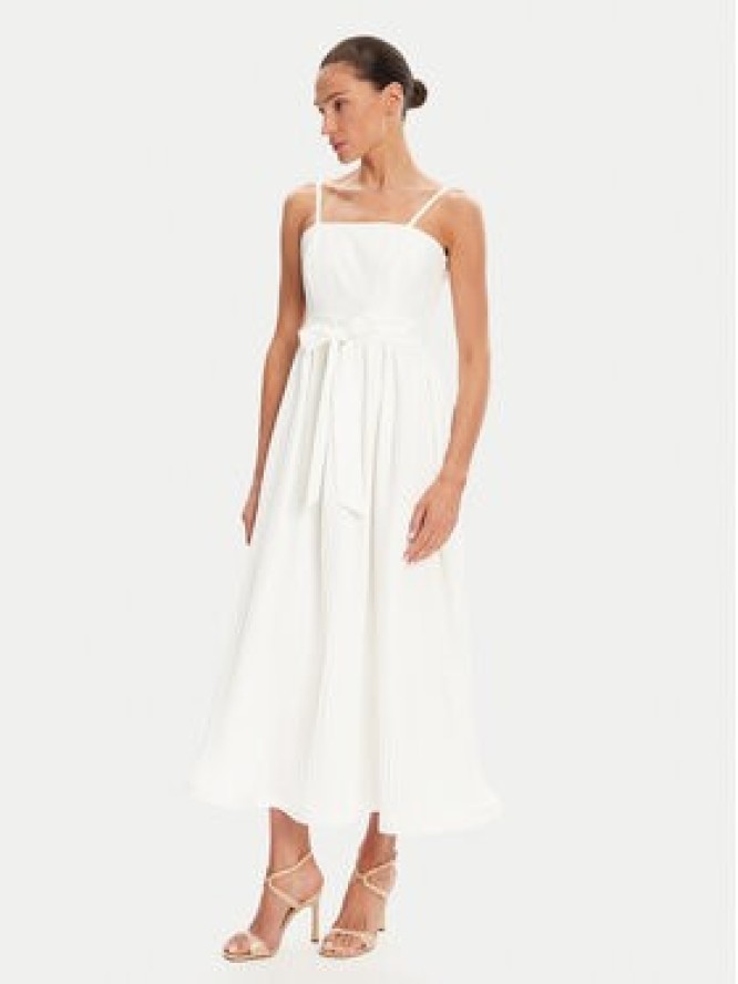 Rinascimento Sukienka koktajlowa CFC0124473003 Biały Regular Fit