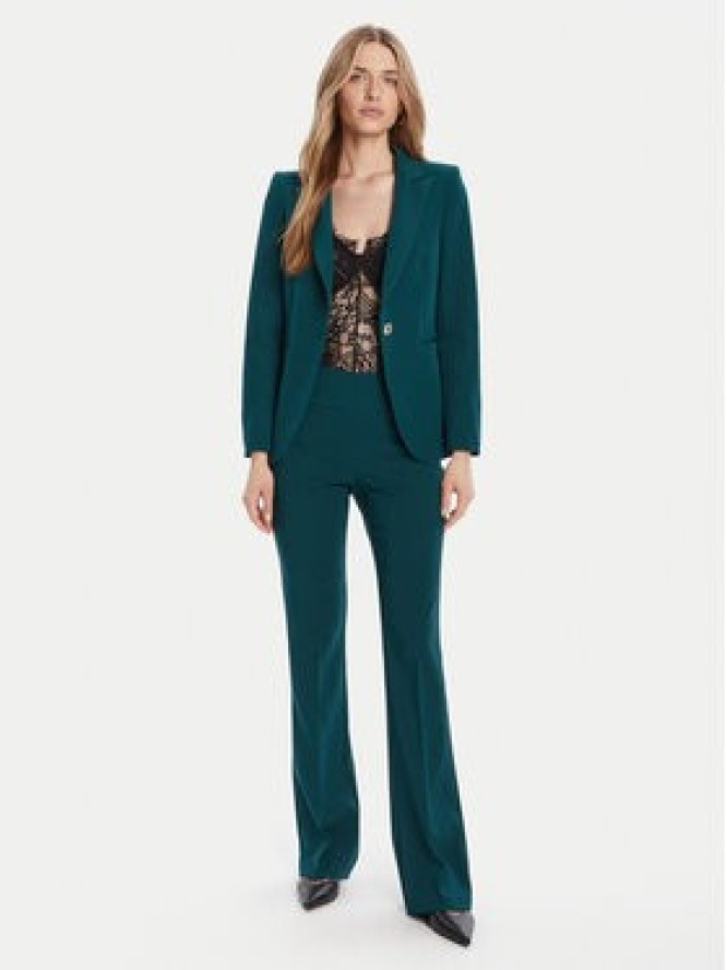 Rinascimento Spodnie materiałowe CFC0125318003 Zielony Flare Fit