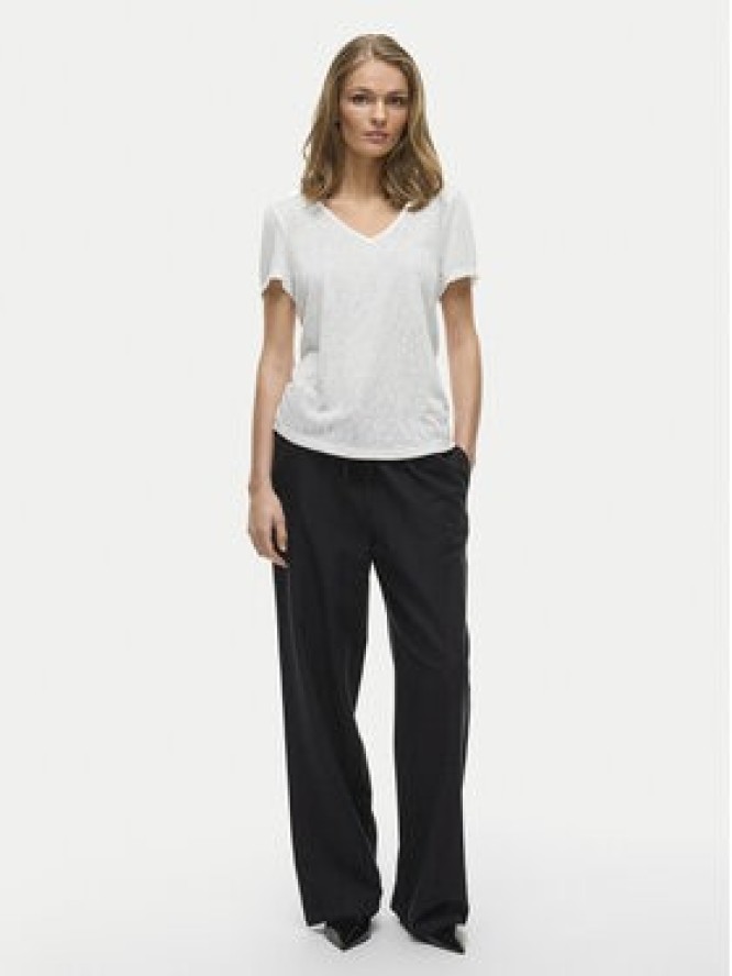 Vila T-Shirt Amer 14093441 Biały Regular Fit