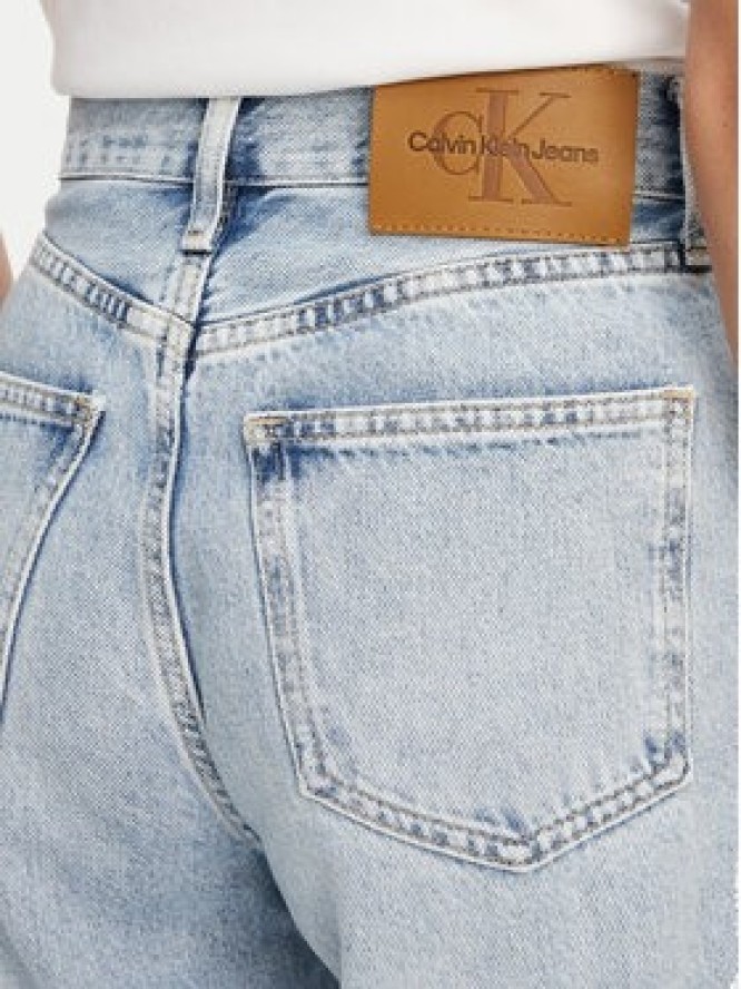 Calvin Klein Jeans Jeansy Barrel J20J225603 Niebieski Loose Fit