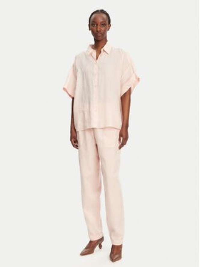 BOSS Spodnie materiałowe C_Tanjet 50537916 Różowy Regular Fit