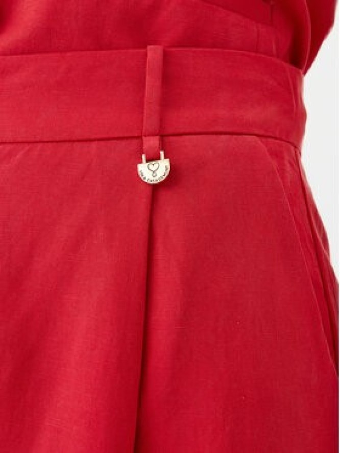 LOLA CASADEMUNT Spodnie palazzo LS2514010 Czerwony Wide Leg
