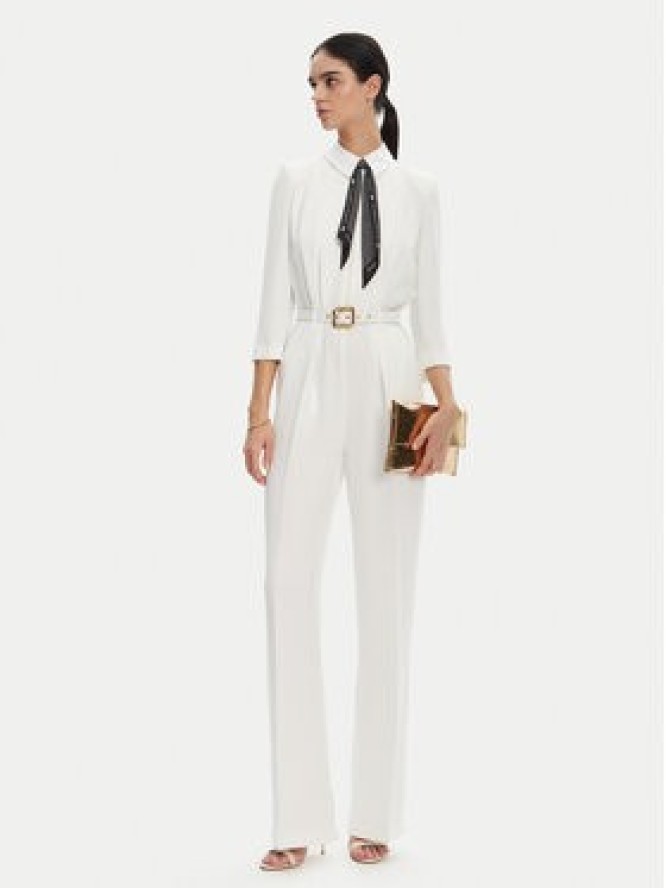 Elisabetta Franchi Kombinezon TU-047-52E2 Biały Regular Fit