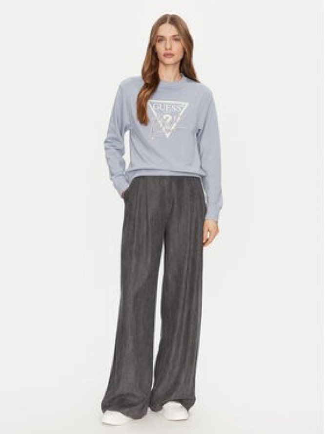 Guess Bluza W5GQ05 KB683 Niebieski Regular Fit