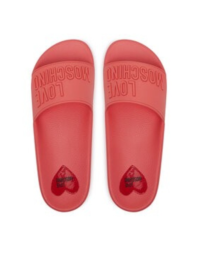 LOVE MOSCHINO Klapki JA28052G0MI15502 Koralowy