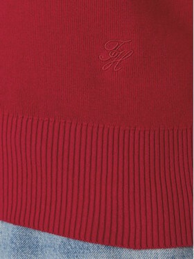 Tommy Hilfiger Sweter Full WW0WW52298 Czerwony Regular Fit