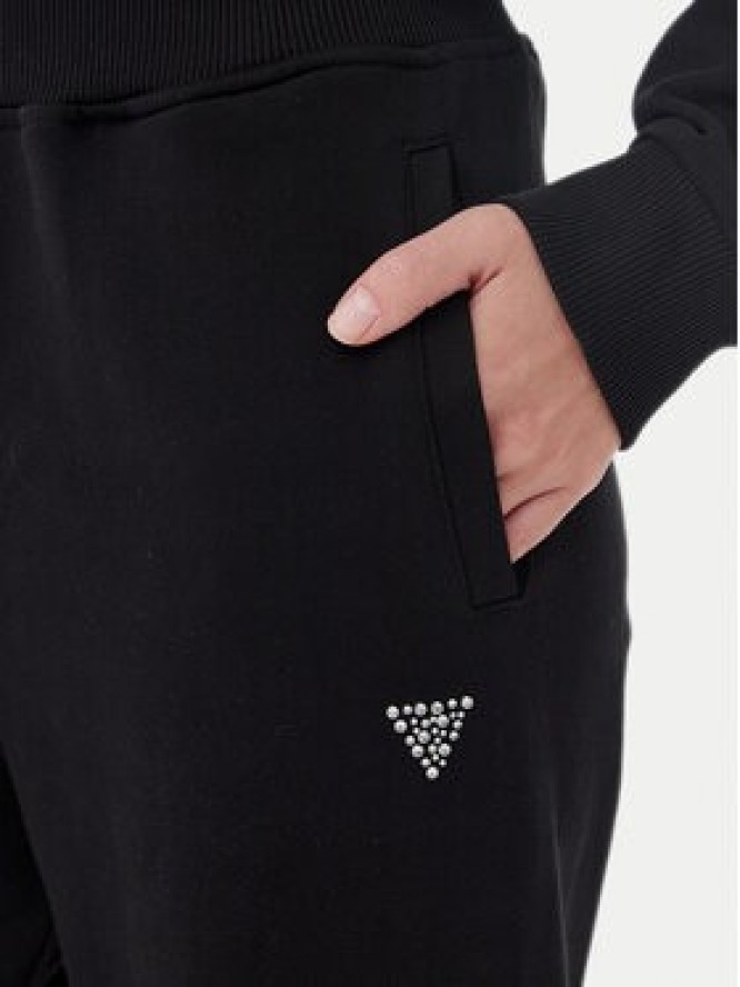 Guess Spodnie dresowe V5YB17 KCRP0 Czarny Regular Fit